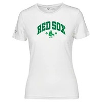 Women's Levelwear Boston Red Sox St. Patrick's Day Maddox Plaid T-Shirt