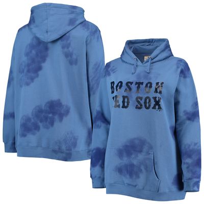 Women's Navy Boston Red Sox Plus Cloud Pullover Hoodie