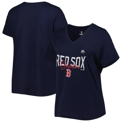 Women's Boston Red Sox Fanatics Branded Navy/White Distressed