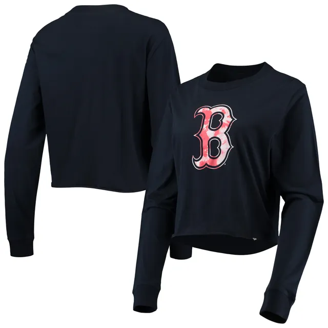 Boston Red Sox Refried Apparel Women's Cropped T-Shirt - Navy