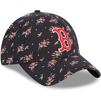 Casquette réglable 9TWENTY Bloom des Boston Red Sox New Era pour femme, bleu marine