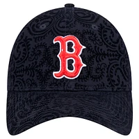 Women's New Era Navy Boston Red Sox Flair 9TWENTY Adjustable Hat