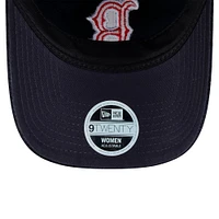 Casquette ajustable Boston Red Sox Flair 9TWENTY New Era bleu marine pour femme