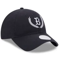 Casquette réglable New Era Boston Red Sox Leaves 9TWENTY pour femme, bleu marine