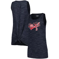 Women's New Era Navy Boston Red Sox Space-Dye Active Tank Top