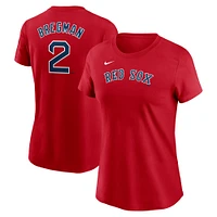 Women's Nike Alex Bregman Red Boston Sox Fuse Name & Number T-Shirt