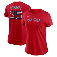 Women's Nike Garrett Crochet Red Boston Sox Fuse Name & Number T-Shirt