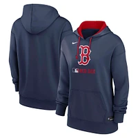Women's Nike Navy Boston Red Sox Authentic Collection Performance Pullover Hoodie