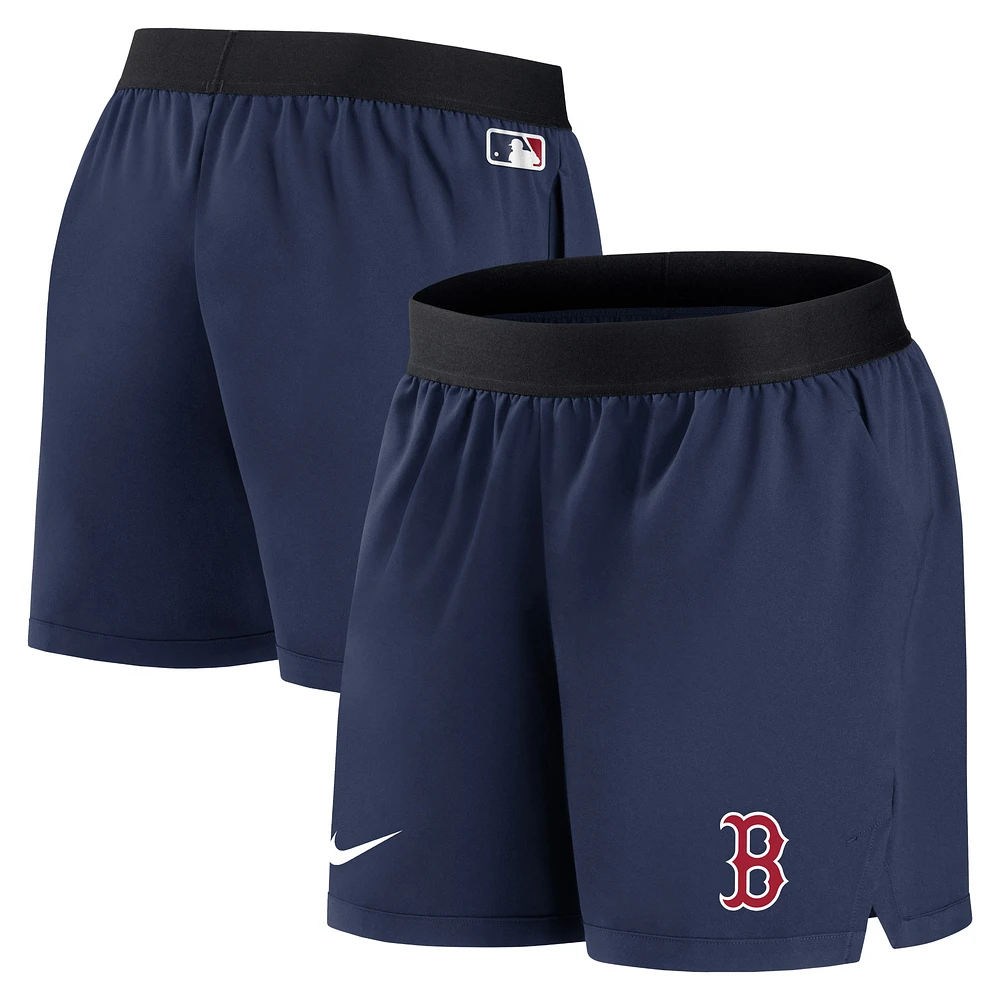 Short Nike Boston Red Sox Authentic Collection Team Performance pour femme - Bleu marine