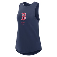 Women's Nike Navy Boston Red Sox Legacy Icon High Neck Performance Tank Top