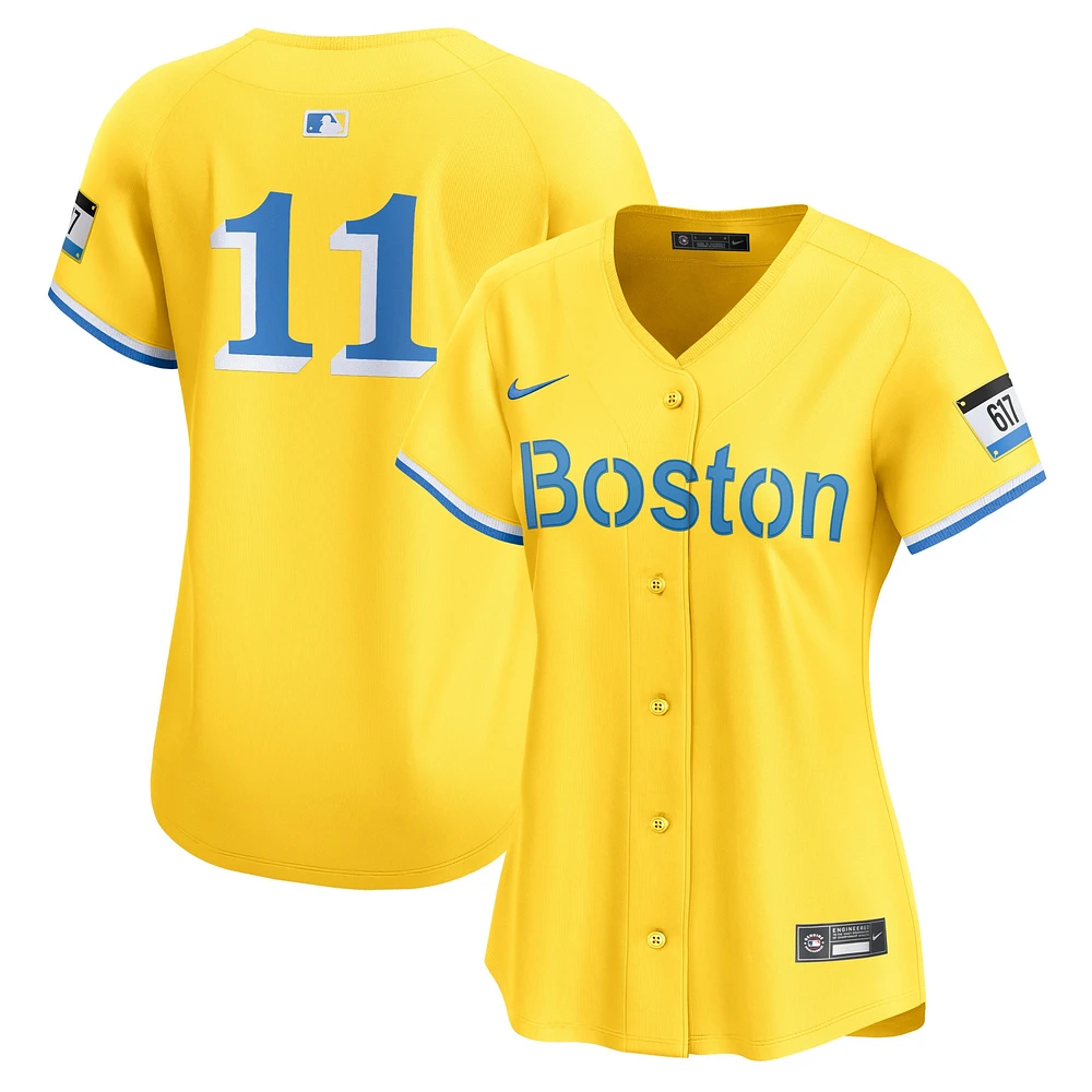 Women's Nike Rafael Devers Gold Boston Red Sox City Connect Limited Player Jersey