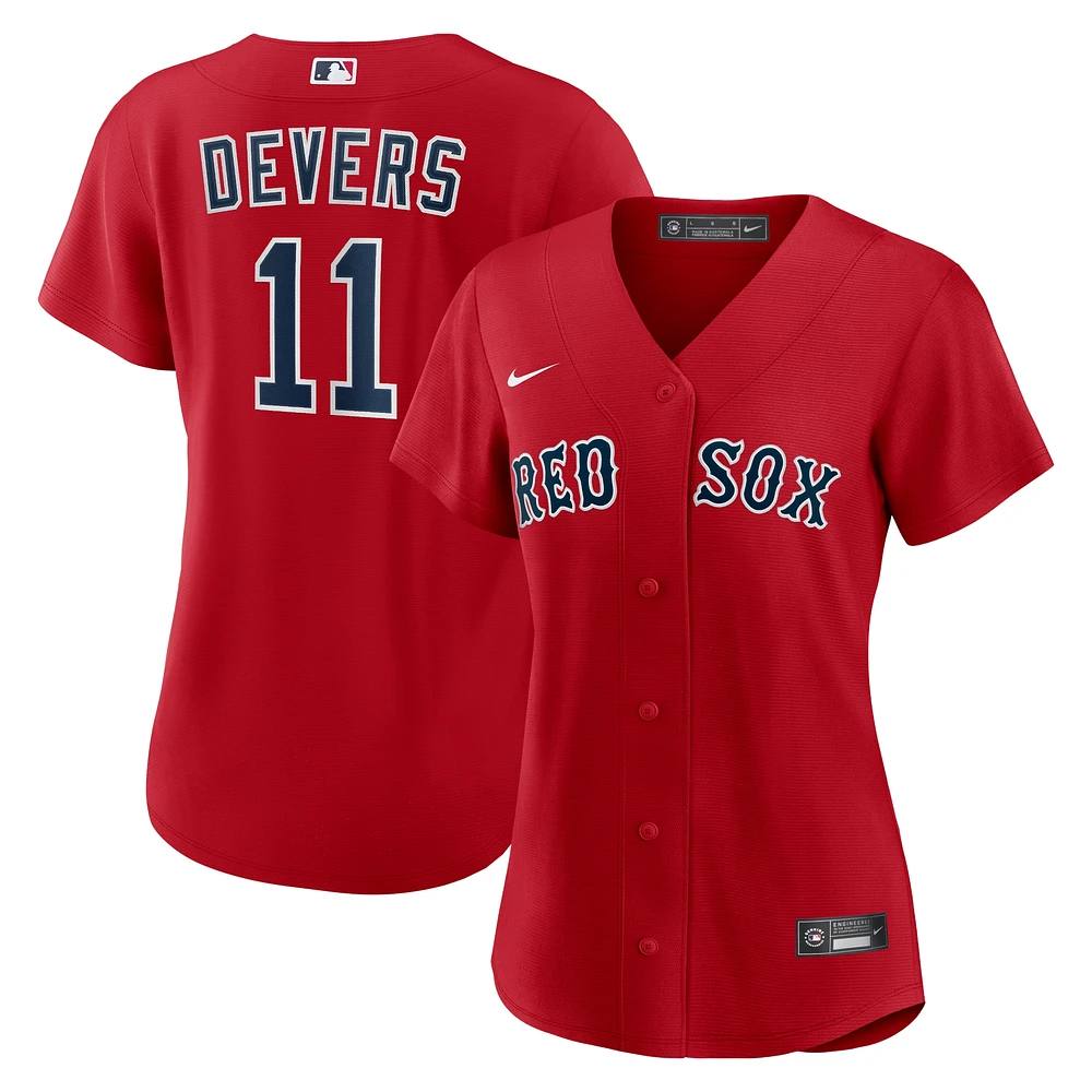 Maillot Nike Rafael Devers pour femme, réplique alternative des Red Sox de Boston, rouge