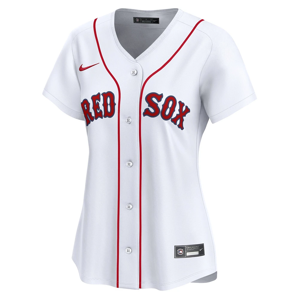 Maillot domicile Nike Boston Red Sox blanc pour femme en édition limitée