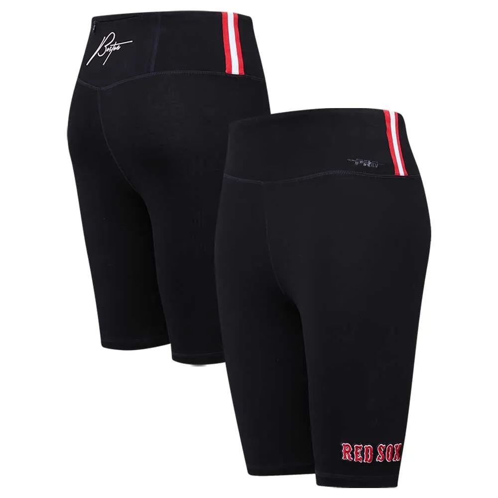 Women's Pro Standard Black Boston Red Sox City Scape Bike Shorts