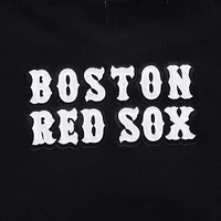 Women's Pro Standard Black Boston Red Sox Pearl Cropped Pullover Sweatshirt