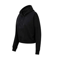 Sweat à capuche court triple noir Pro Standard Boston Red Sox pour femme