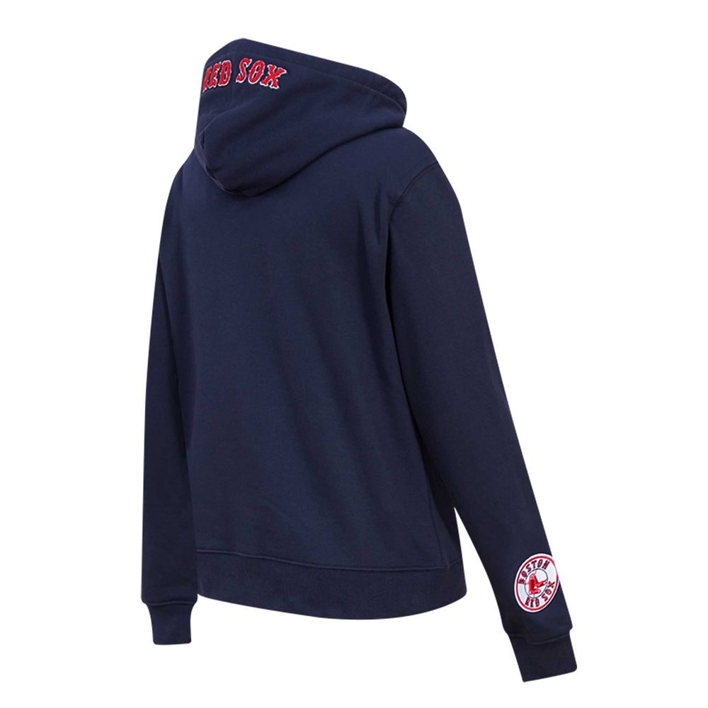 Women's Boston Red Sox Pro Standard Navy Classic Fleece Pullover Hoodie