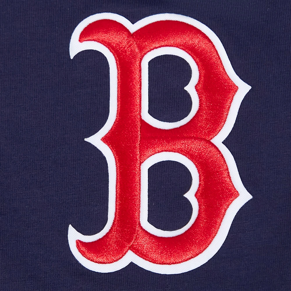 Women's Pro Standard  Navy Boston Red Sox Game Day Classics Baby Doll Cropped T-Shirt