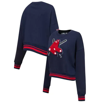 Boston Red Sox Pro Standard Women's Mash Up Pullover Sweatshirt - Navy