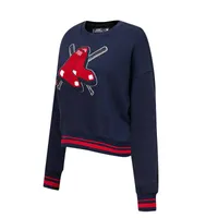 Sweat-shirt Pro Standard Boston Red Sox Mash Up pour femme, bleu marine