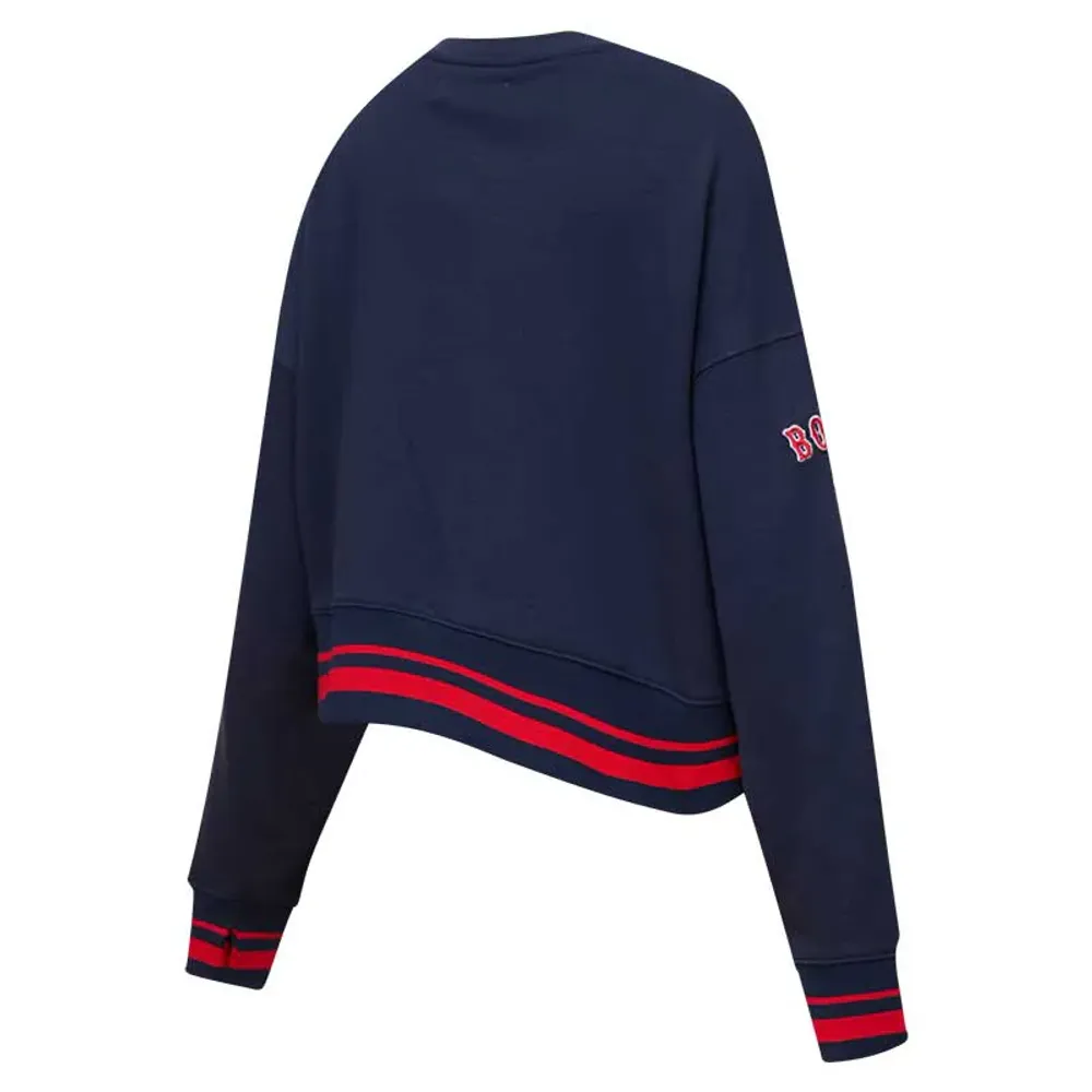 Sweat-shirt Pro Standard Boston Red Sox Mash Up pour femme, bleu marine