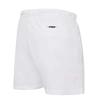 Women's Pro Standard  White Boston Red Sox Washed Neon Shorts