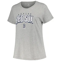 Ensemble combiné de t-shirts Profile des Red Sox Boston pour femme, noir/gris chiné