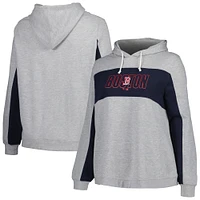 Women's Profile Heather Gray Boston Red Sox Plus Pullover Jersey Hoodie