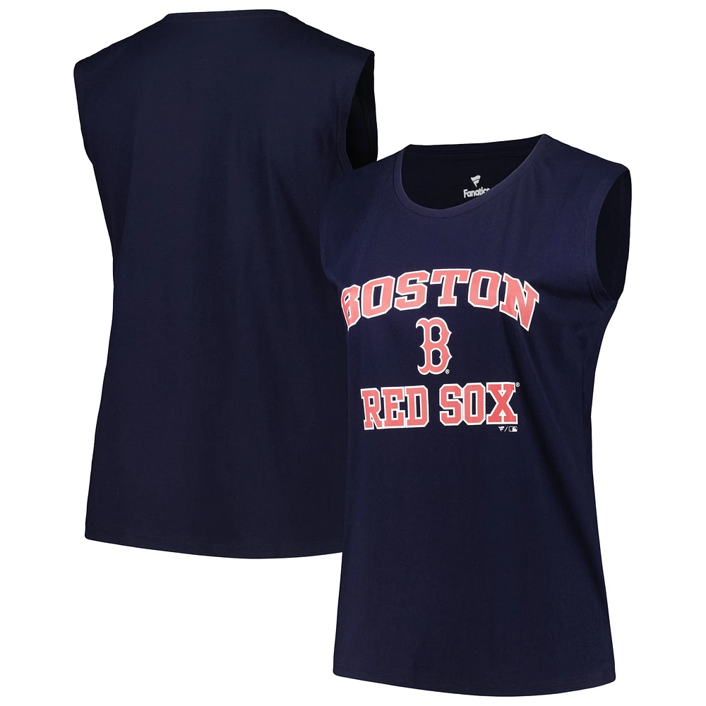 Débardeur taille plus Profile Boston Red Sox pour femme, bleu marine