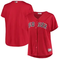 Lids Boston Red Sox WEAR by Erin Andrews Women's Waffle Henley Long Sleeve  T-Shirt - Navy