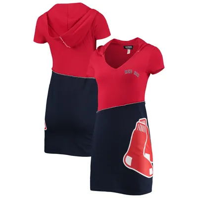 Boston Red Sox Refried Apparel Women's Hoodie Dress - Red/Navy