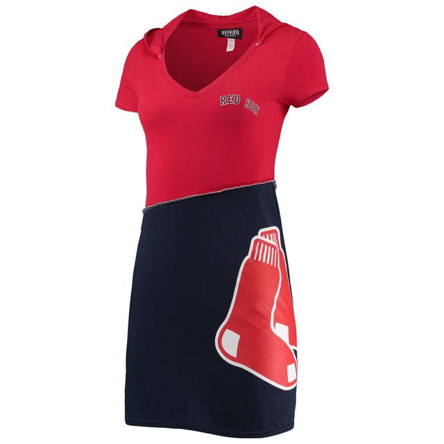 Robe à capuche Refried Apparel rouge/bleu marine Boston Red Sox pour femme