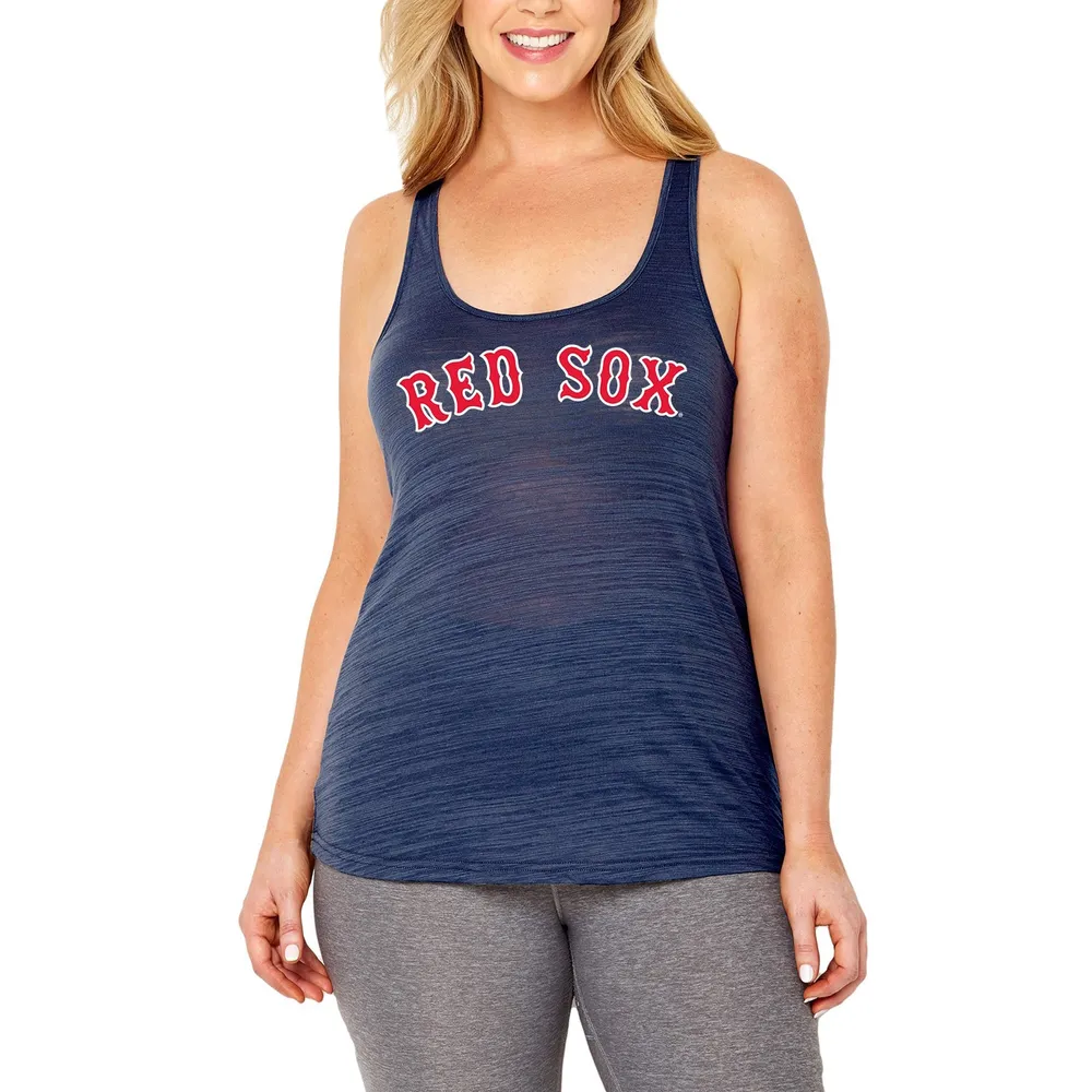 Débardeur a dos nageur taille plus Swing for the Fences des Boston Red Sox pour femme Soft as Grape bleu marine