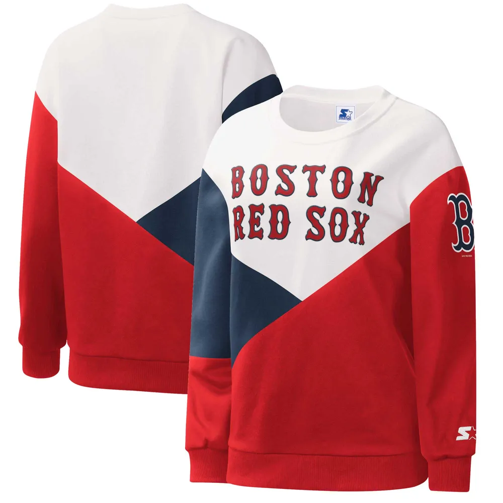 Lids Boston Red Sox Starter Women's Shutout Pullover Sweatshirt