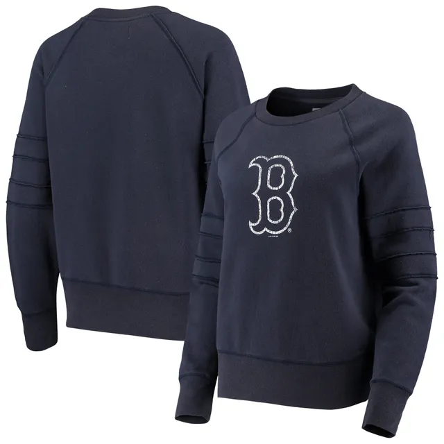 Women's Touch Cream/Royal Chicago Cubs Free Agency Pullover Sweatshirt Size: Extra Small