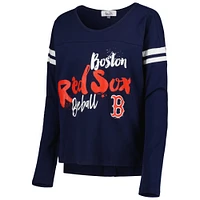 T-shirt à manches longues Touch Navy Boston Red Sox Free Agent pour femme