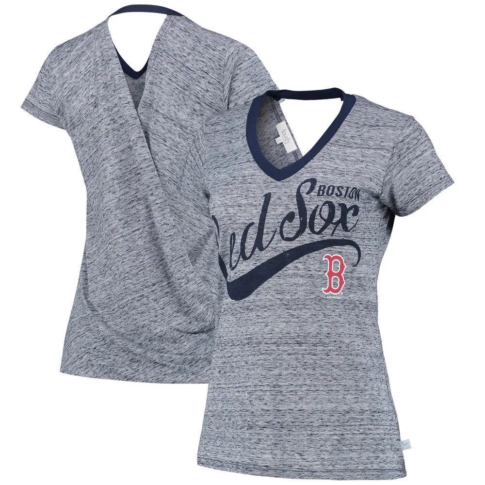 Lids Boston Red Sox Touch Women's Hail Mary V-Neck Back Wrap T