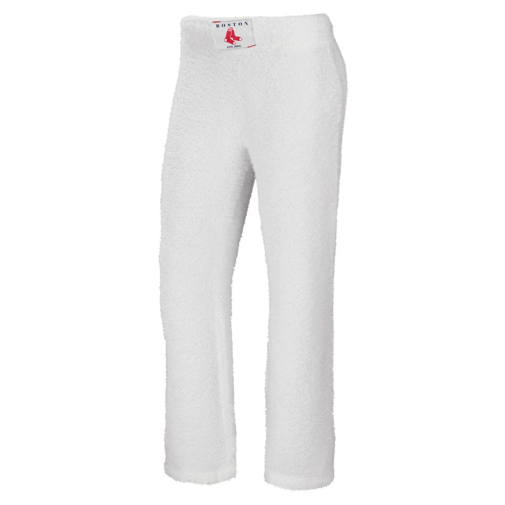 Women's WEAR by Erin Andrews Cream Boston Red Sox Plus Cozy Scoop Neck Tank Top & Pants Set