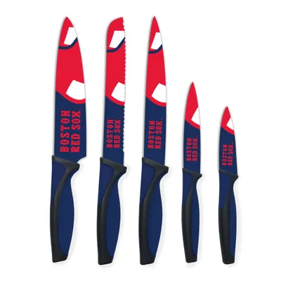Boston Red Sox Woodrow 5-Piece Stainless Steel Cutlery Knife Set