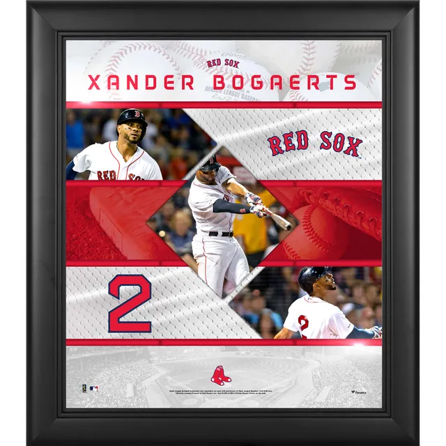 Xander Bogaerts Boston Red Sox Unsigned Throwing to First Base Photograph