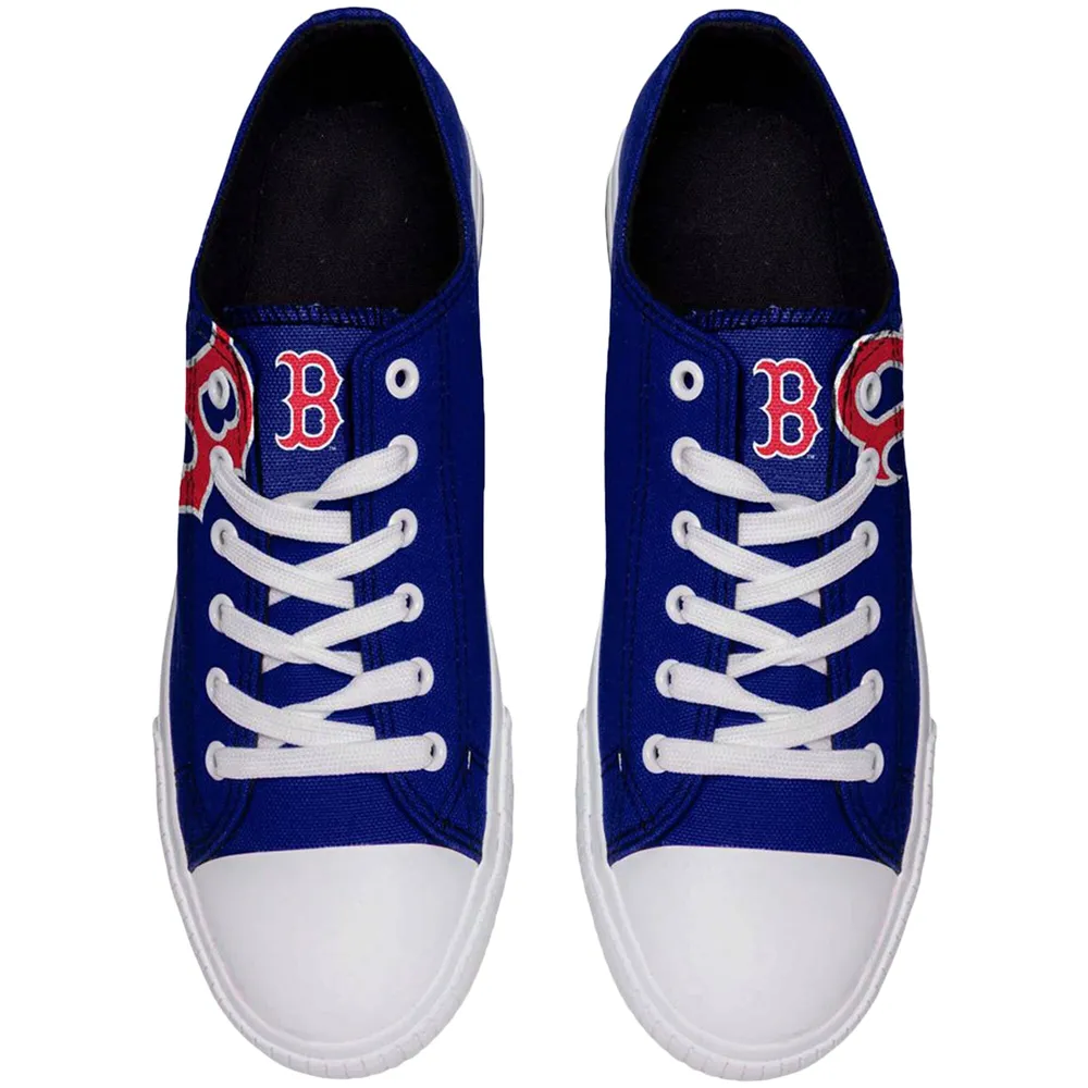 Lids Boston Red Sox Youth Big Logo Low-Top Canvas Shoes
