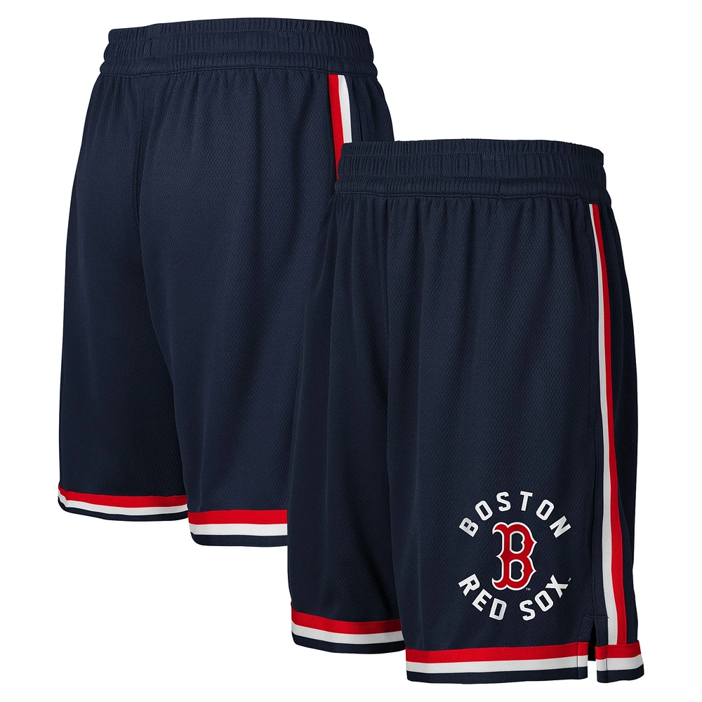 Short en maille pour jeunes Fanatics bleu marine des Red Sox de Boston Hit Home