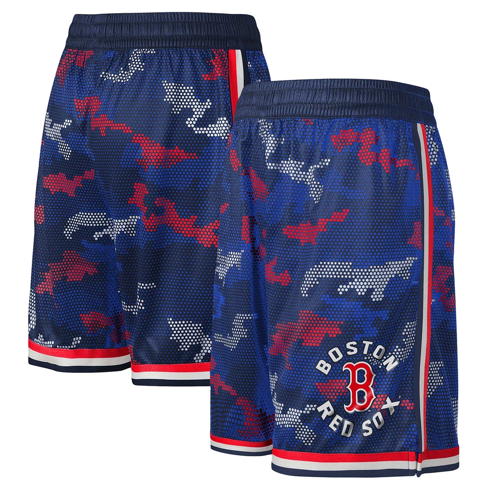 Short de course Tech Runner Boston Red Sox Fanatics pour jeunes, bleu marine