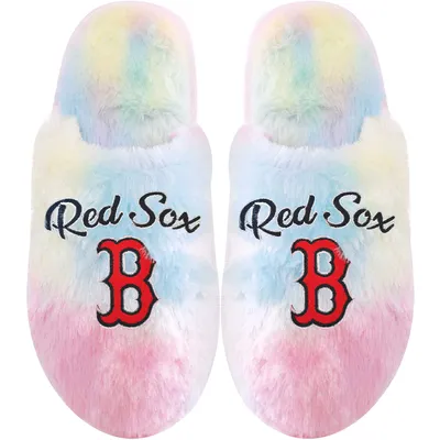 Boston Red Sox FOCO Youth Rainbow Script Slippers