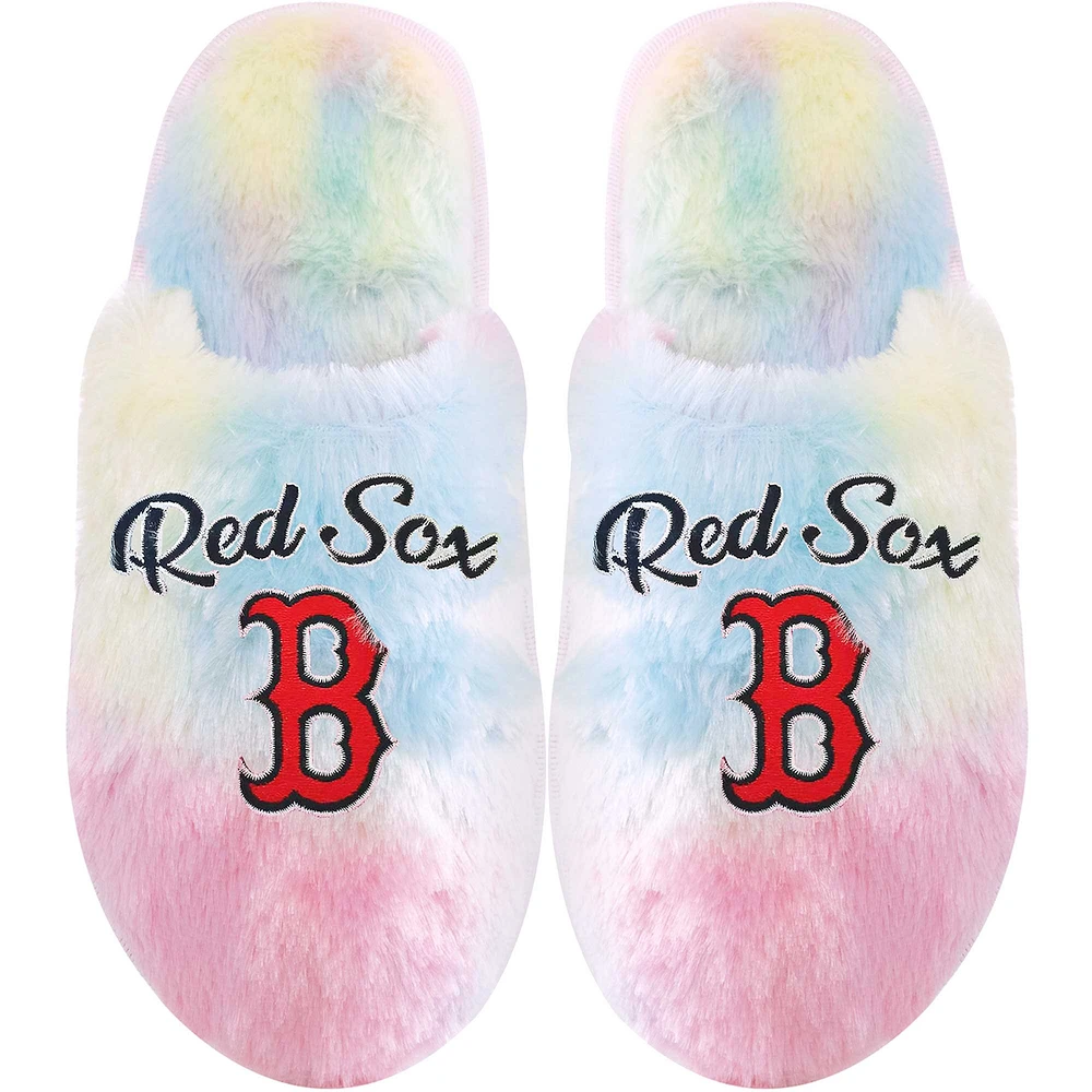 Chaussons FOCO Boston Red Sox Rainbow Script pour jeune