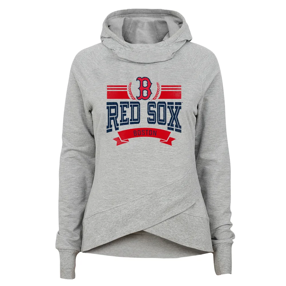 Lids Boston Red Sox Youth Spectacular Funnel Hoodie - Heather Gray