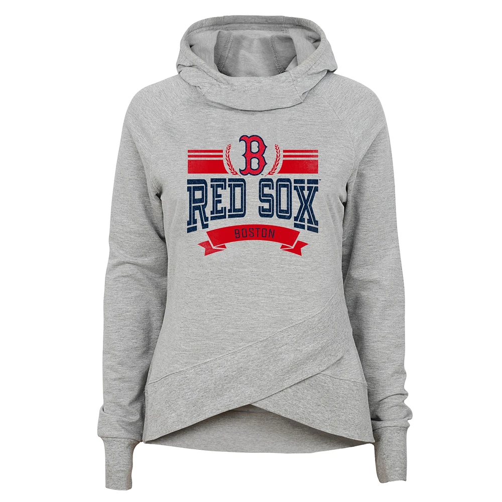 Lids Boston Red Sox Fanatics Branded Big & Tall Raglan Pullover Hoodie -  Heathered Gray/Navy