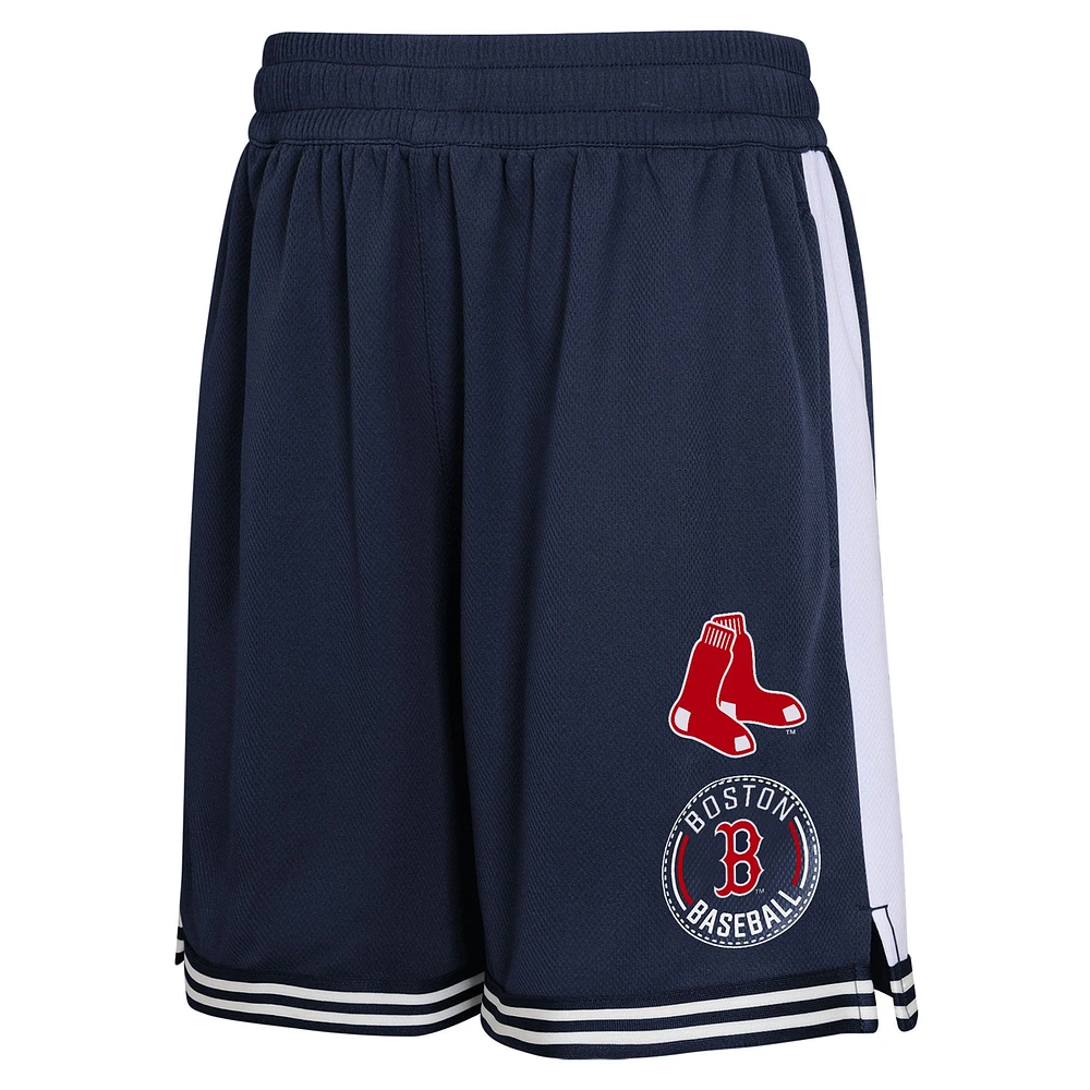 Youth  Navy Boston Red Sox Infielder Shorts