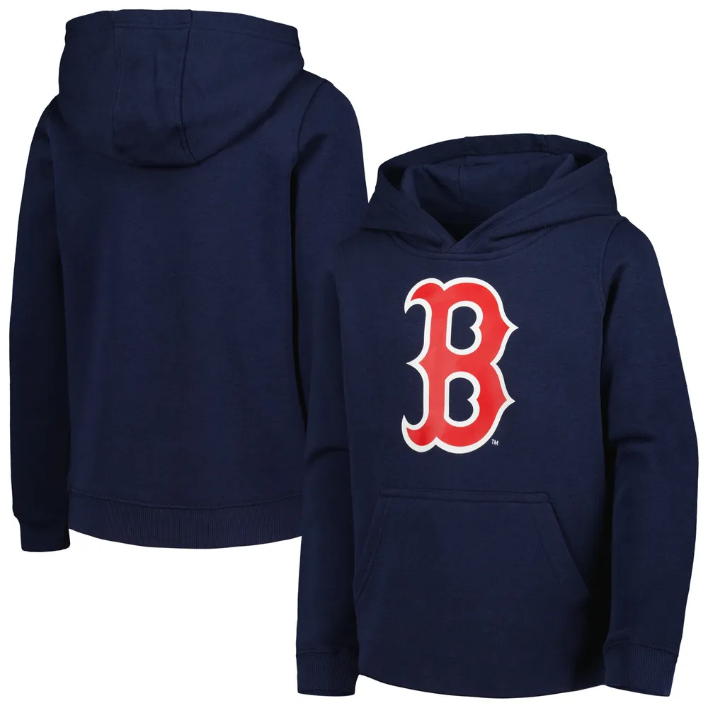 Outerstuff Youth Navy Boston Red Sox Team Primary Logo Pullover Hoodie