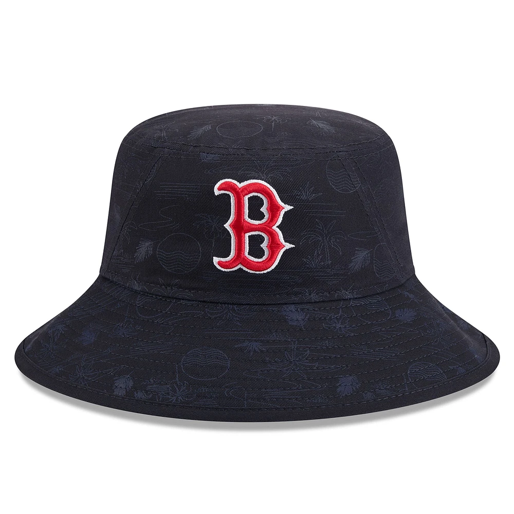 Bob bob imprimé Boston Red Sox 2025 bleu marine New Era pour jeunes